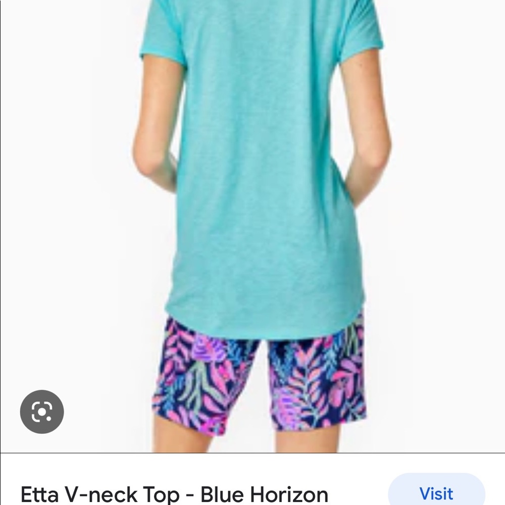 Lilly Pulitzer Etta V-neck in Blue Horizon - Size S NWT